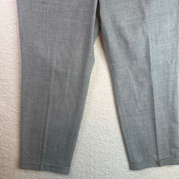 J.Crew Womens Grey 100% Wool Straight Leg Cuffed Dress Pants Trousers 48398 FA12 - Picture 10 of 10